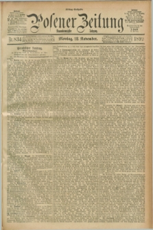 Posener Zeitung. Jg.99, Nr. 834 (28 November 1892) - Mittag=Ausgabe.