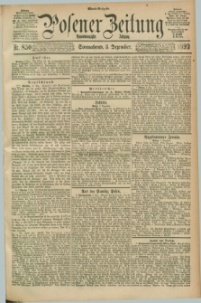 Posener Zeitung. Jg.99, Nr. 850 (3 Dezember 1892) - Abend=Ausgabe.