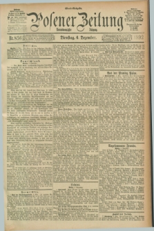 Posener Zeitung. Jg.99, Nr. 856 (6 Dezember 1892) - Abend=Ausgabe.