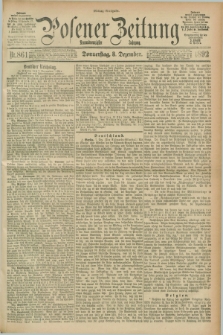 Posener Zeitung. Jg.99, Nr. 861 (8 Dezember 1892) - Mittag=Ausgabe.