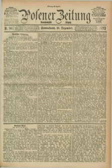 Posener Zeitung. Jg.99, Nr. 867 (10 Dezember 1892) - Mittag=Ausgabe.