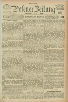 Posener Zeitung. Jg.99, Nr. 885 (17 Dezember 1892) - Mittag=Ausgabe.