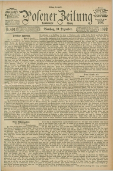 Posener Zeitung. Jg.99, Nr. 891 (20 Dezember 1892) - Mittag=Ausgabe.
