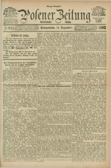 Posener Zeitung. Jg.99, Nr. 902 (24 Dezember 1892) - Morgen=Ausgabe. + dod.