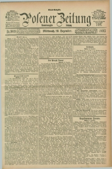 Posener Zeitung. Jg.99, Nr. 909 (28 Dezember 1892) - Abend=Ausgabe.