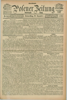 Posener Zeitung. Jg.99, Nr. 912 (29 Dezember 1892) - Abend=Ausgabe.