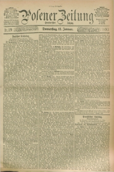 Posener Zeitung. Jg.100, Nr. 29 (12 Januar 1893) - Mittag=Ausgabe.