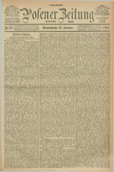Posener Zeitung. Jg.100, Nr. 35 (14 Januar 1893) - Mittag=Ausgabe.