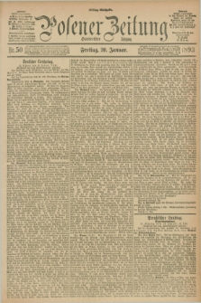 Posener Zeitung. Jg.100, Nr. 50 (20 Januar 1893) - Mittag=Ausgabe.
