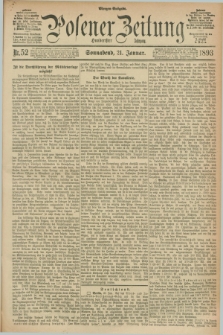 Posener Zeitung. Jg.100, Nr. 52 (21 Januar 1893) - Morgen=Ausgabe. + dod.
