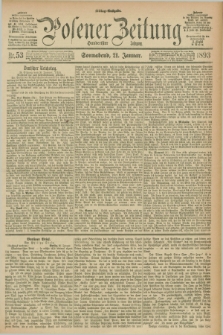 Posener Zeitung. Jg.100, Nr. 53 (21 Januar 1893) - Mittag=Ausgabe.