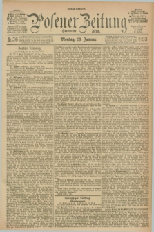 Posener Zeitung. Jg.100, Nr. 56 (23 Januar 1893) - Mittag=Ausgabe.