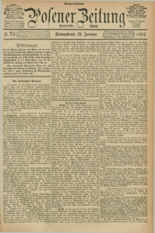 Posener Zeitung. Jg.100, Nr. 70 (28 Januar 1893) - Morgen=Ausgabe. + dod.
