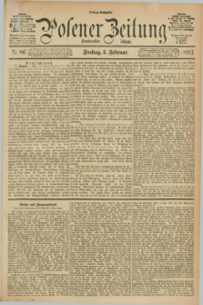 Posener Zeitung. Jg.100, Nr. 86 (3 Februar 1893) - Mittag=Ausgabe.