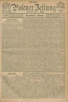 Posener Zeitung. Jg.100, Nr. 89 (4 Februar 1893) - Mittag=Ausgabe.