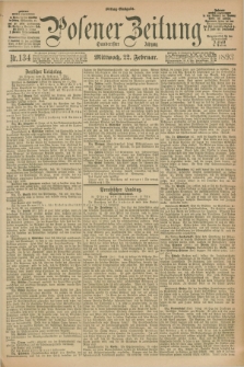 Posener Zeitung. Jg.100, Nr. 134 (22 Februar 1893) - Mittag=Ausgabe.
