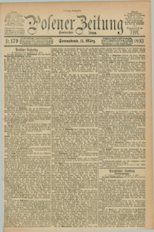 Posener Zeitung. Jg.100, Nr. 179 (11 März 1893) - Mittag=Ausgabe.