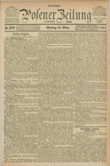 Posener Zeitung. Jg.100, Nr. 200 (20 März 1893) - Mittag=Ausgabe.
