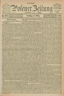 Posener Zeitung. Jg.100, Nr. 203 (21 März 1893) - Mittag=Ausgabe.
