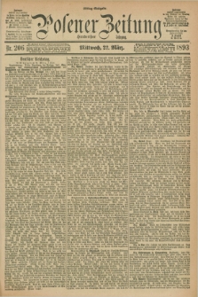 Posener Zeitung. Jg.100, Nr. 206 (22 März 1893) - Mittag=Ausgabe.