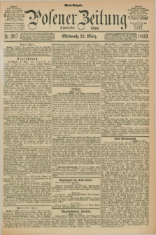 Posener Zeitung. Jg.100, Nr. 207 (22 März 1893) - Abend=Ausgabe.