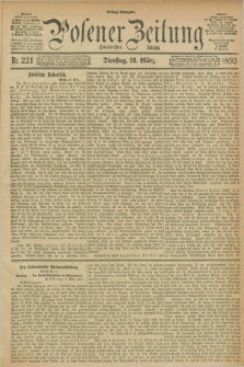 Posener Zeitung. Jg.100, Nr. 221 (28 März 1893) - Mittag=Ausgabe.