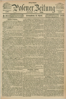 Posener Zeitung. Jg.100, Nr. 262 (15 April 1893) - Mittag=Ausgabe.
