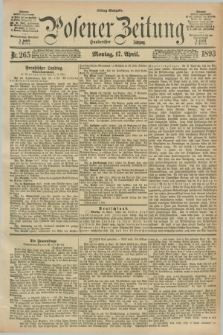 Posener Zeitung. Jg.100, Nr. 265 (17 April 1893) - Mittag=Ausgabe.