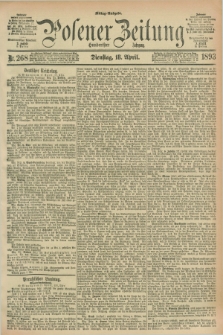 Posener Zeitung. Jg.100, Nr. 268 (18 April 1893) - Mittag=Ausgabe.