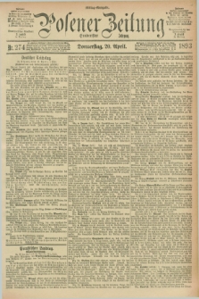 Posener Zeitung. Jg.100, Nr. 274 (20 April 1893) - Mittag=Ausgabe.