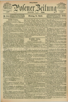 Posener Zeitung. Jg.100, Nr. 283 (24 April 1893) - Mittag=Ausgabe.