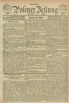 Posener Zeitung. Jg.100, Nr. 295 (28 April 1893) - Mittag=Ausgabe.