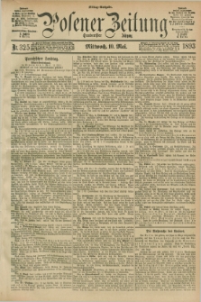 Posener Zeitung. Jg.100, Nr. 325 (10 Mai 1893) - Mittag=Ausgabe.