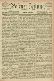 Posener Zeitung. Jg.100, Nr. 366 (29 Mai 1893) - Mittag=Ausgabe.