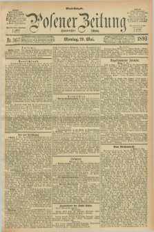 Posener Zeitung. Jg.100, Nr. 367 (29 Mai 1893) - Abend=Ausgabe.