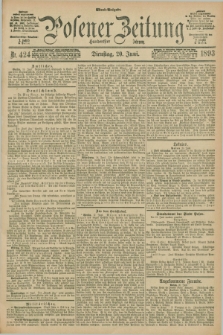 Posener Zeitung. Jg.100, Nr. 424 (20 Juni 1893) - Abend=Ausgabe.