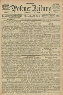 Posener Zeitung. Jg.100, Nr. 430 (22 Juni 1893) - Abend=Ausgabe.