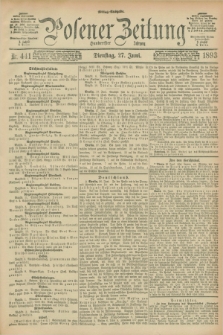 Posener Zeitung. Jg.100, Nr. 441 (27 Juni 1893) - Mittag=Ausgabe.