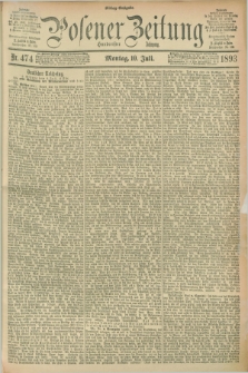 Posener Zeitung. Jg.100, Nr. 474 (10 Juli 1893) - Mittag=Ausgabe.