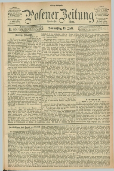 Posener Zeitung. Jg.100, Nr. 483 (13 Juli 1893) - Mittag=Ausgabe.