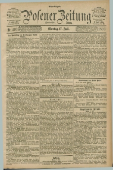 Posener Zeitung. Jg.100, Nr. 493 (17 Juli 1893) - Abend=Ausgabe.