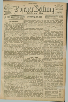 Posener Zeitung. Jg.100, Nr. 500 (20 Juli 1893) - Morgen=Ausgabe. + dod.