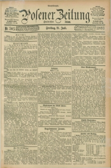 Posener Zeitung. Jg.100, Nr. 505 (21 Juli 1893) - Abend=Ausgabe.