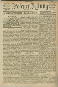 Posener Zeitung. Jg.100, Nr. 524 (29 Juli 1893) - Morgen=Ausgabe. + dod.