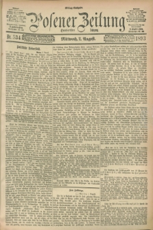 Posener Zeitung. Jg.100, Nr. 534 (2 August 1893) - Mittag=Ausgabe.