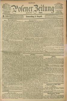 Posener Zeitung. Jg.100, Nr. 538 (3 August 1893) - Abend=Ausgabe.