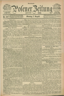 Posener Zeitung. Jg.100, Nr. 547 (7 August 1893) - Abend=Ausgabe.