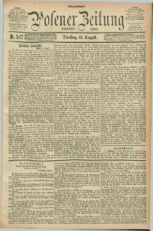 Posener Zeitung. Jg.100, Nr. 567 (15 August 1893) - Mittag=Ausgabe.