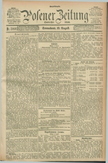 Posener Zeitung. Jg.100, Nr. 580 (19 August 1893) - Abend=Ausgabe.