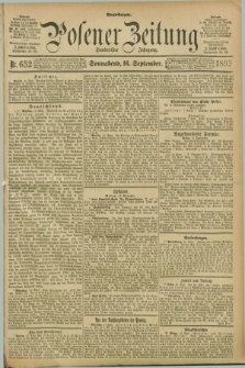 Posener Zeitung. Jg.100, Nr. 652 (16 September 1893) - Abend=Ausgabe.